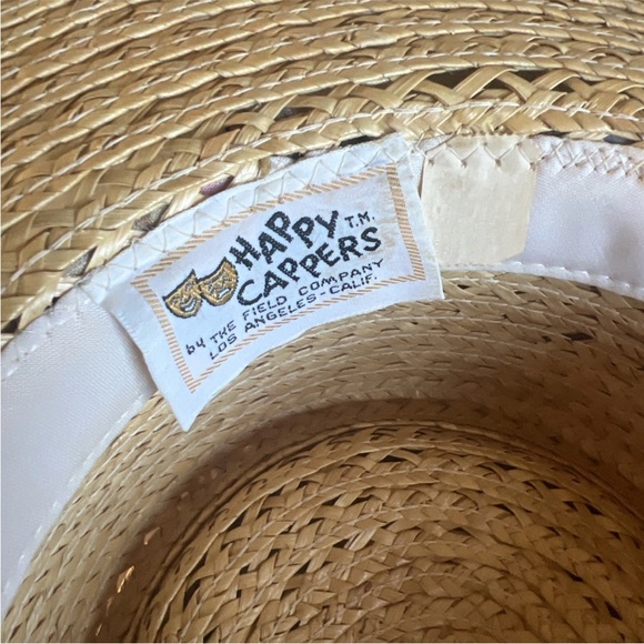 Vintage Straw Sun Hat – Festival Vibes, Floral Band Trippy Pattern - Picture 12 of 13